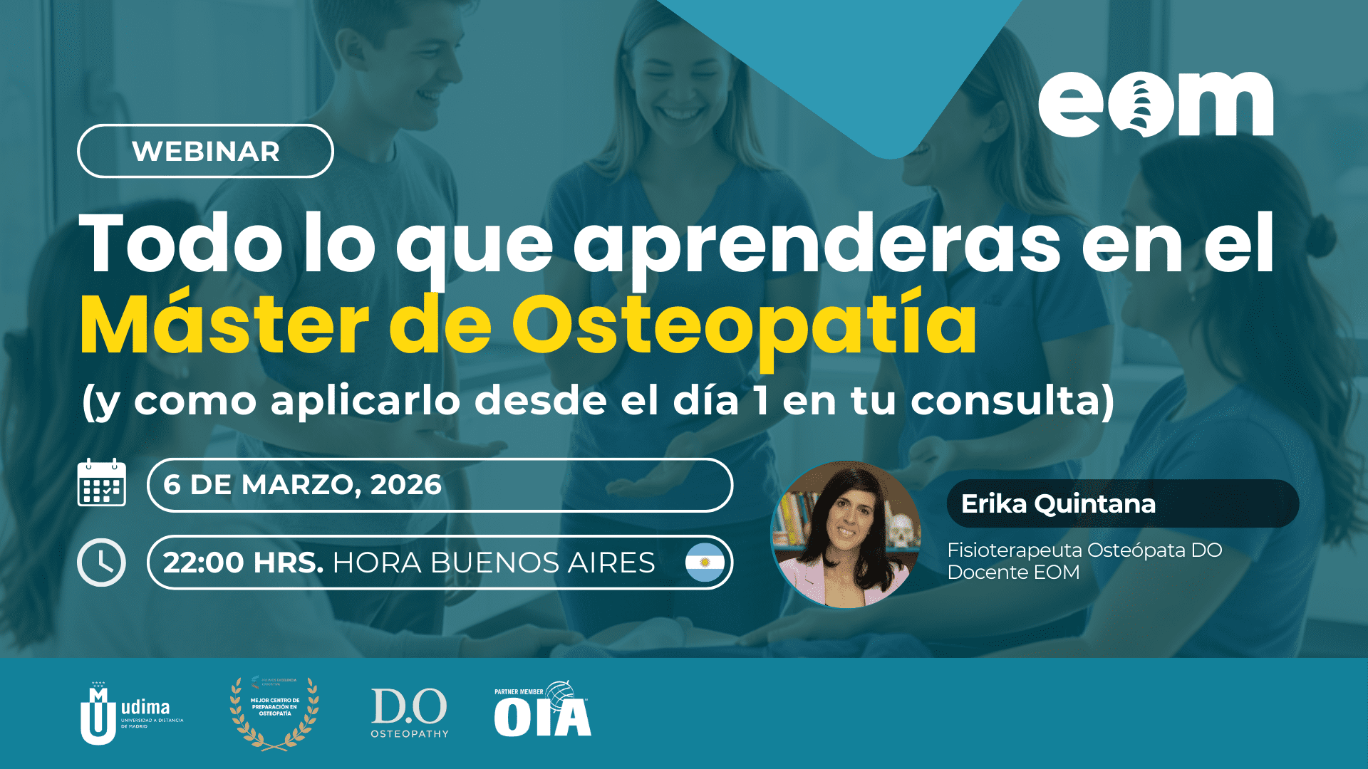 Todo lo que vas a aprender en el Máster de Osteopatía