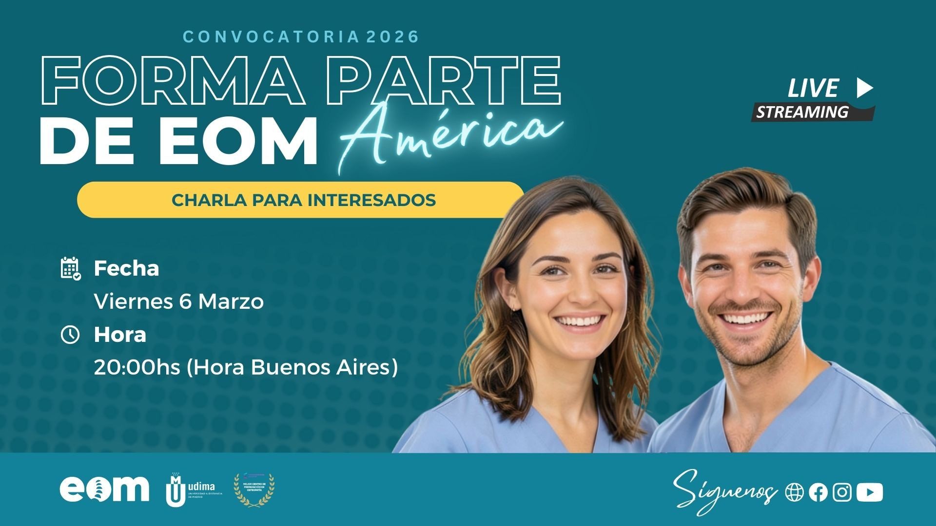 ¿Querés formar parte de EOM América y dar el siguiente paso en tu carrera profesional?