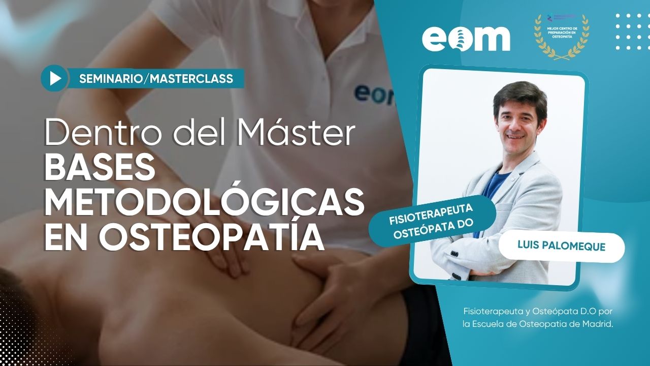 Entra en una clase del Máster en Osteopatía de la EOM y descubre las bases metodológicas que sustentan el razonamiento y la práctica osteopática. Una masterclass para fisioterapeutas impartida por Luis Palomeque.